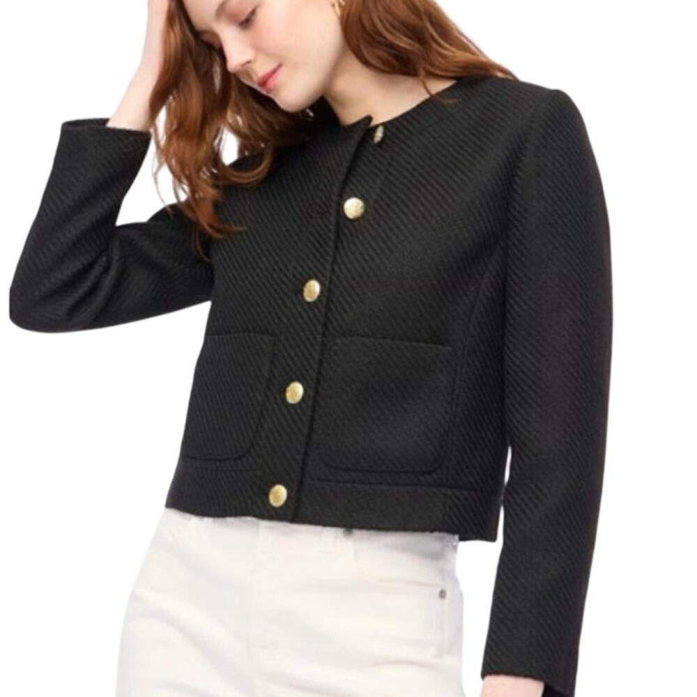 $228 J. Crew Black Lady Jacket Blazer Plus Size 16